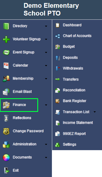 School Chart Of Accounts