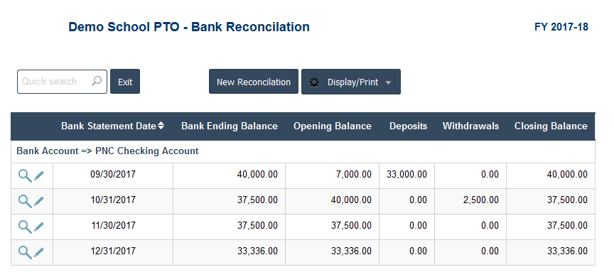 PTO Accounting Software - PTO Bank Reconcilation