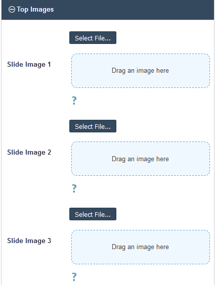 PTO Website Builder - Adding Top Images