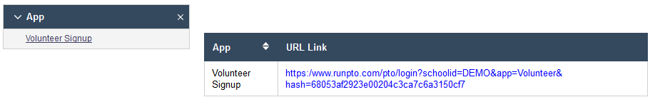 RunPTO Volunteer Signup URL Link
