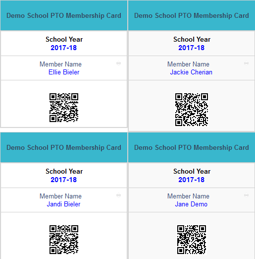 PTA Membership Card