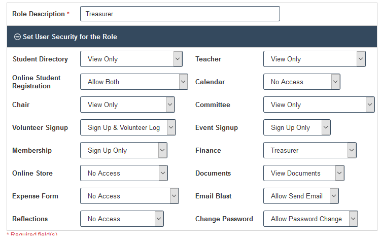 RunPTO Role Based Security