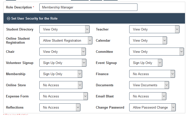 RunPTO Role Based Security