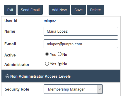 Membership Manager Role Assignment